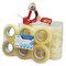 Idl Packaging 2in x 110 yd 3.1 mil Clear Sealing Packing Tape, and HD Tape Dispenser with Comfy Handle, 36PK C-1231-110 + T235 - alternate 5